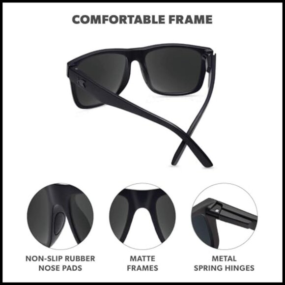 Polarized Running Sunglasses with Polycarbonate Frame and UV400 Protection main image 4